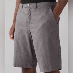 Lululemon The Works Short 11" Quick Oxford Cable / Dark Ash Size 36
